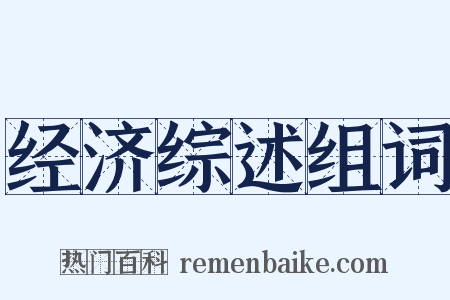 经济综述组词是什么意思的图片